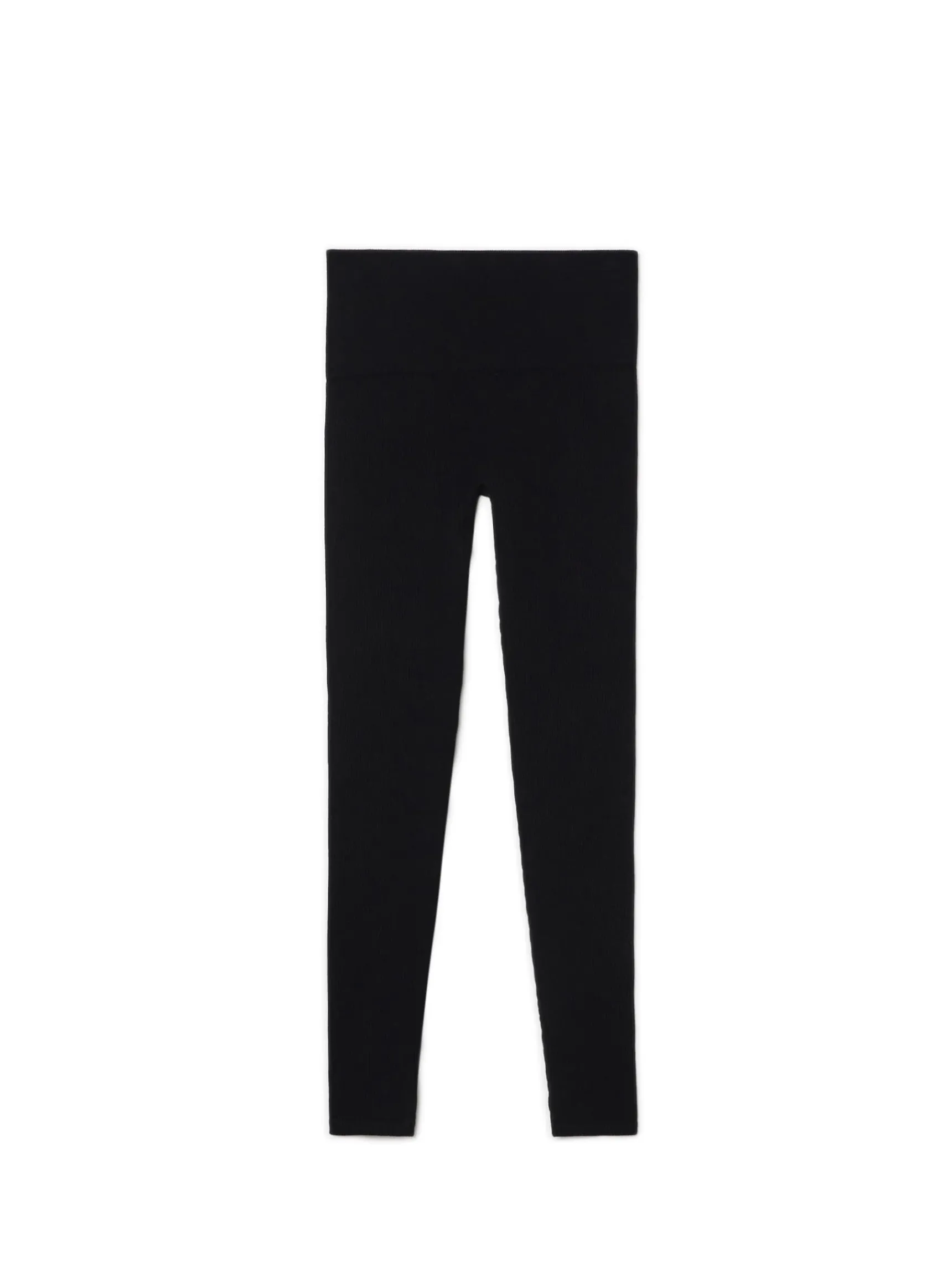 Clearance Cropp Czarne prążkowane legginsy czarny
