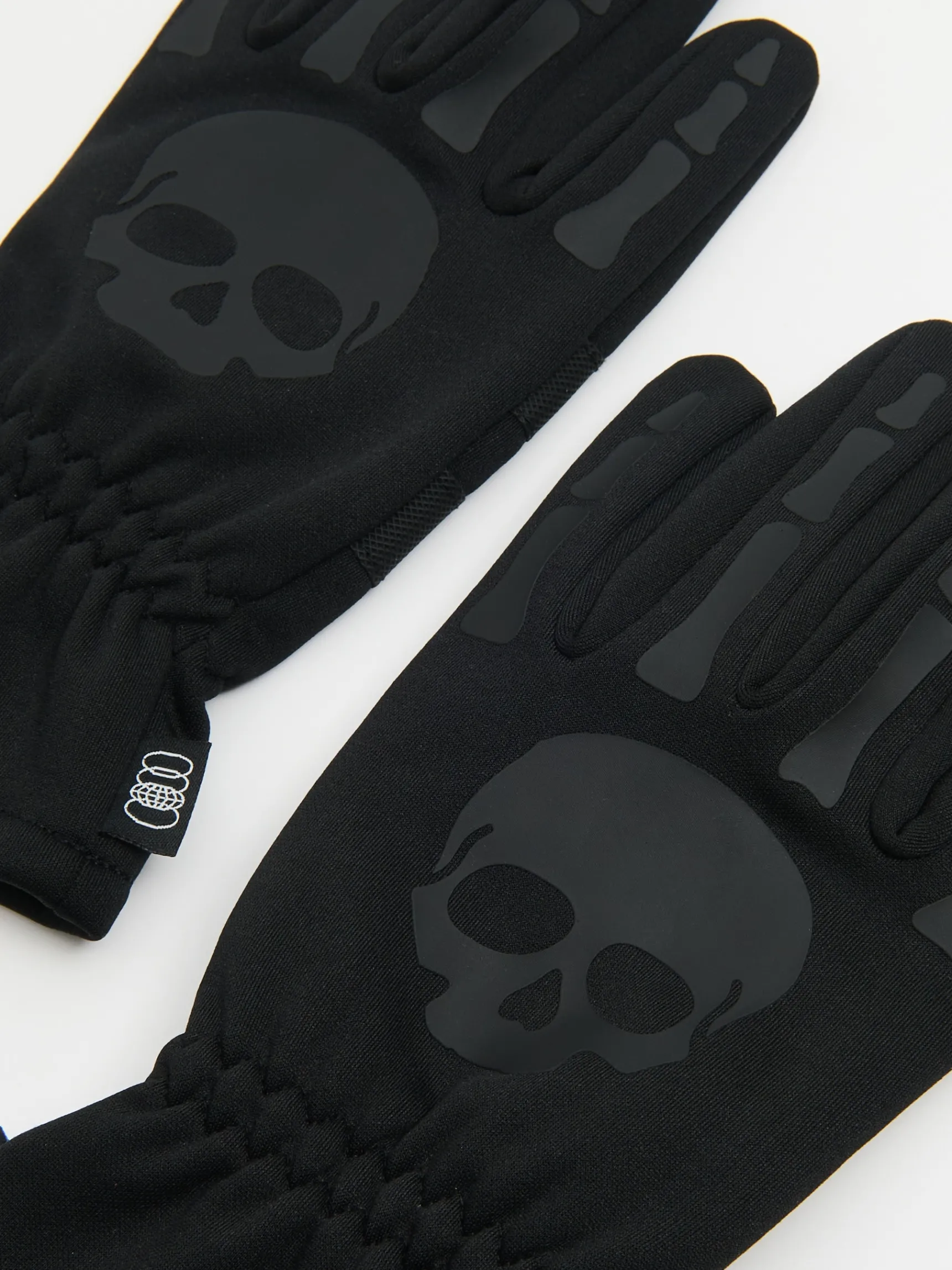 Discount Cropp Czarne rękawiczki z czaszką czarny