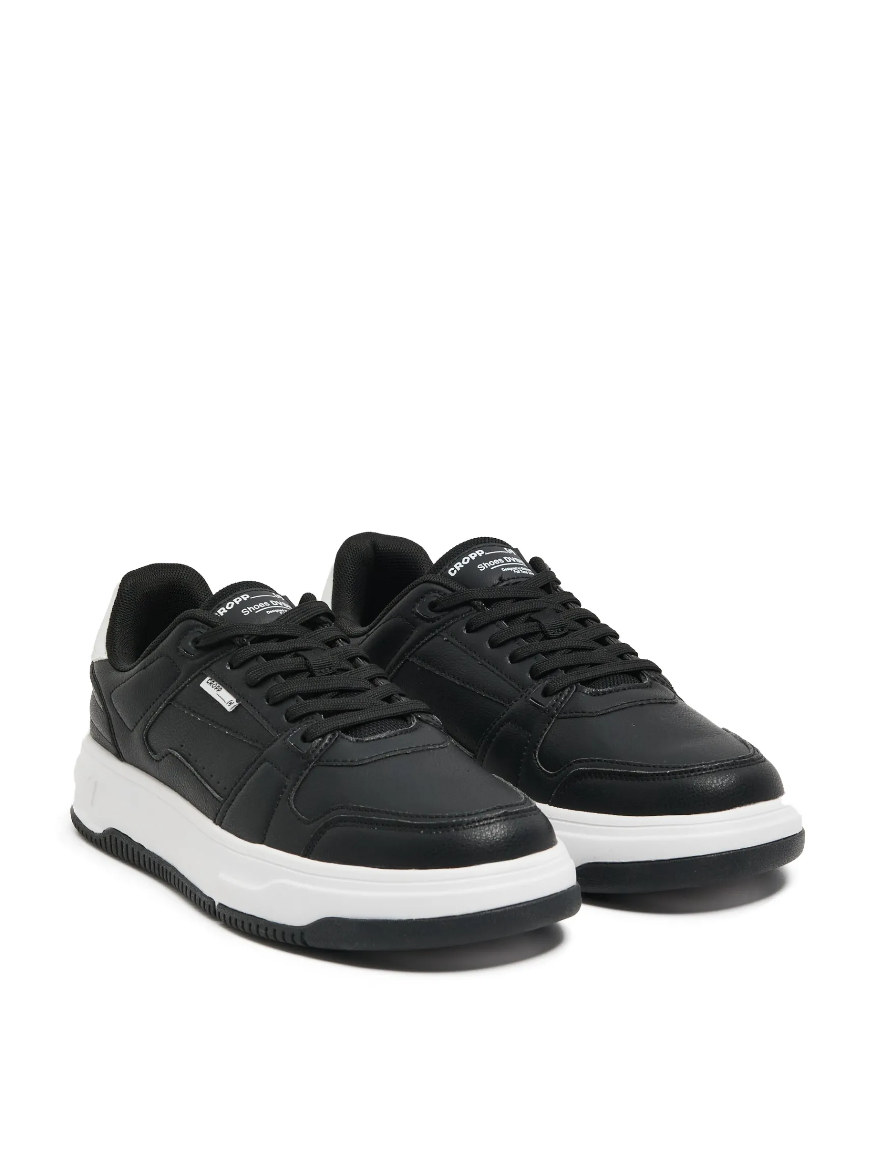 Sale Cropp Czarne sneakersy z białymi elementami czarny