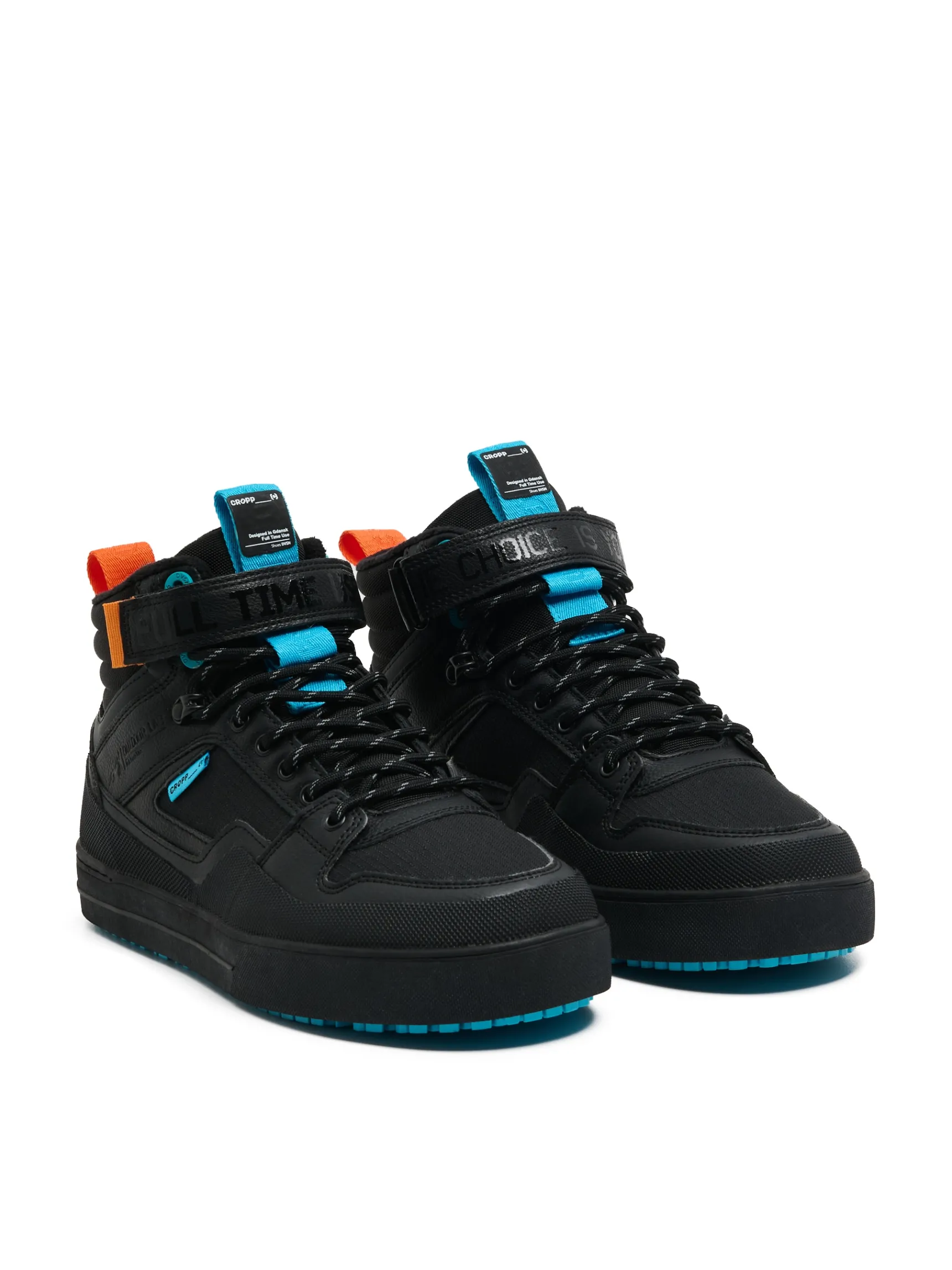Hot Cropp Czarne sneakersy za kostkę czarny