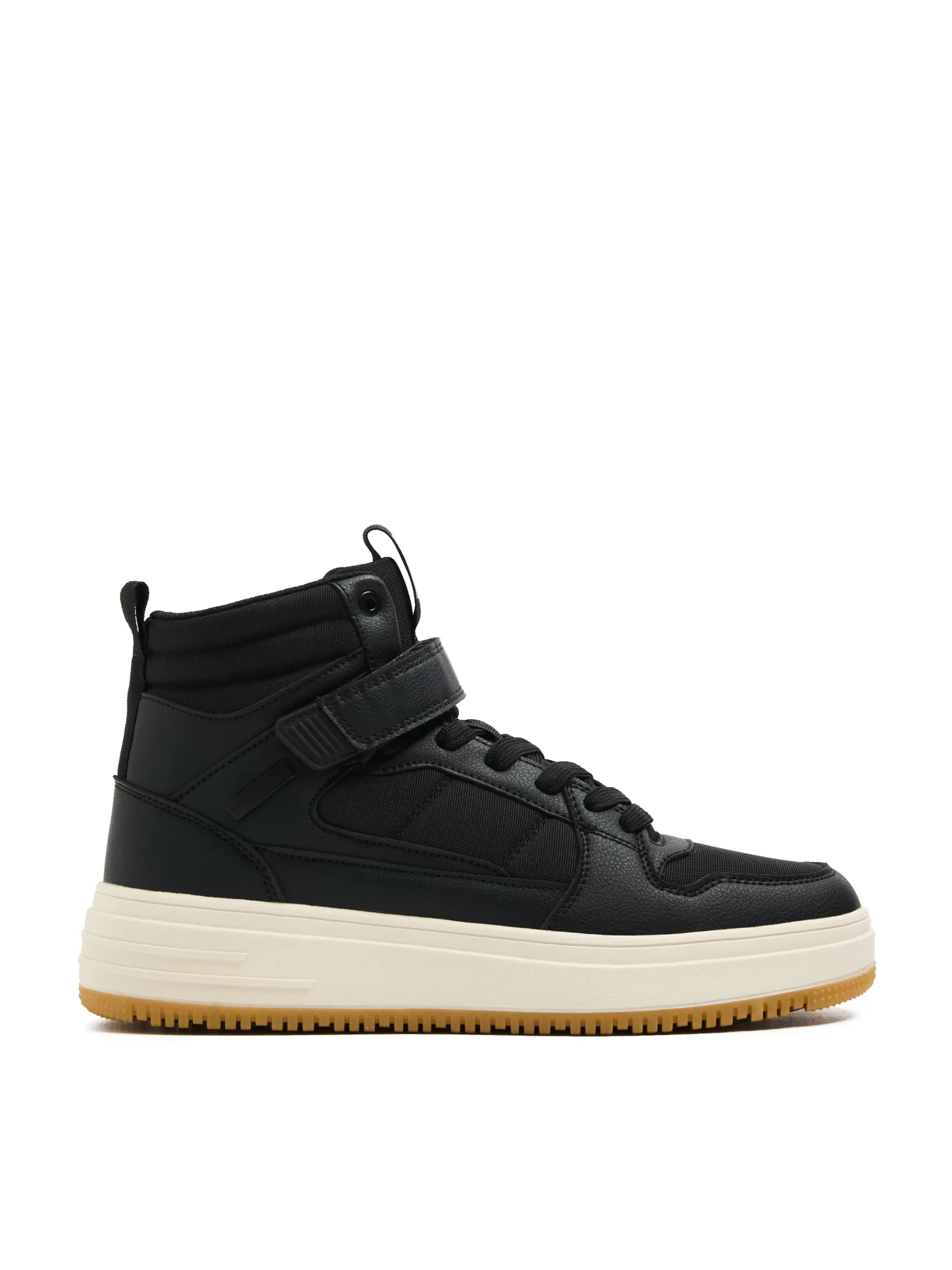 Outlet Cropp Czarne sneakersy za kostkę czarny