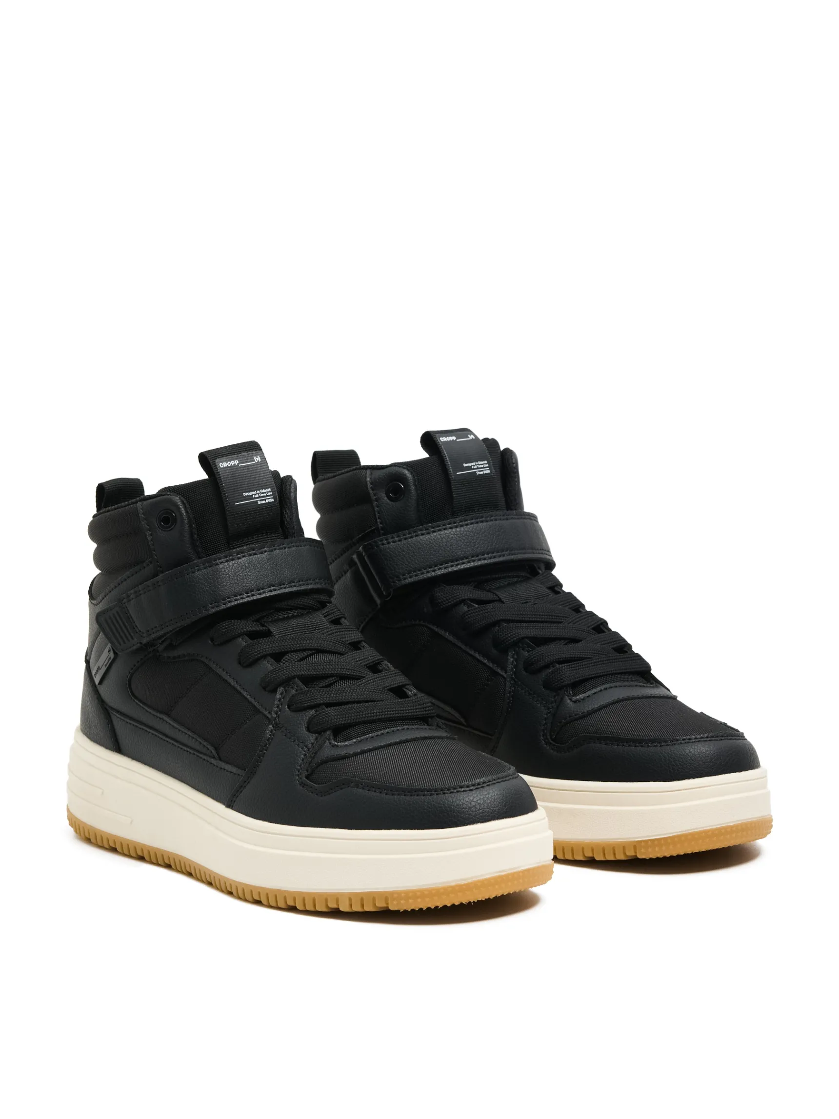 Outlet Cropp Czarne sneakersy za kostkę czarny