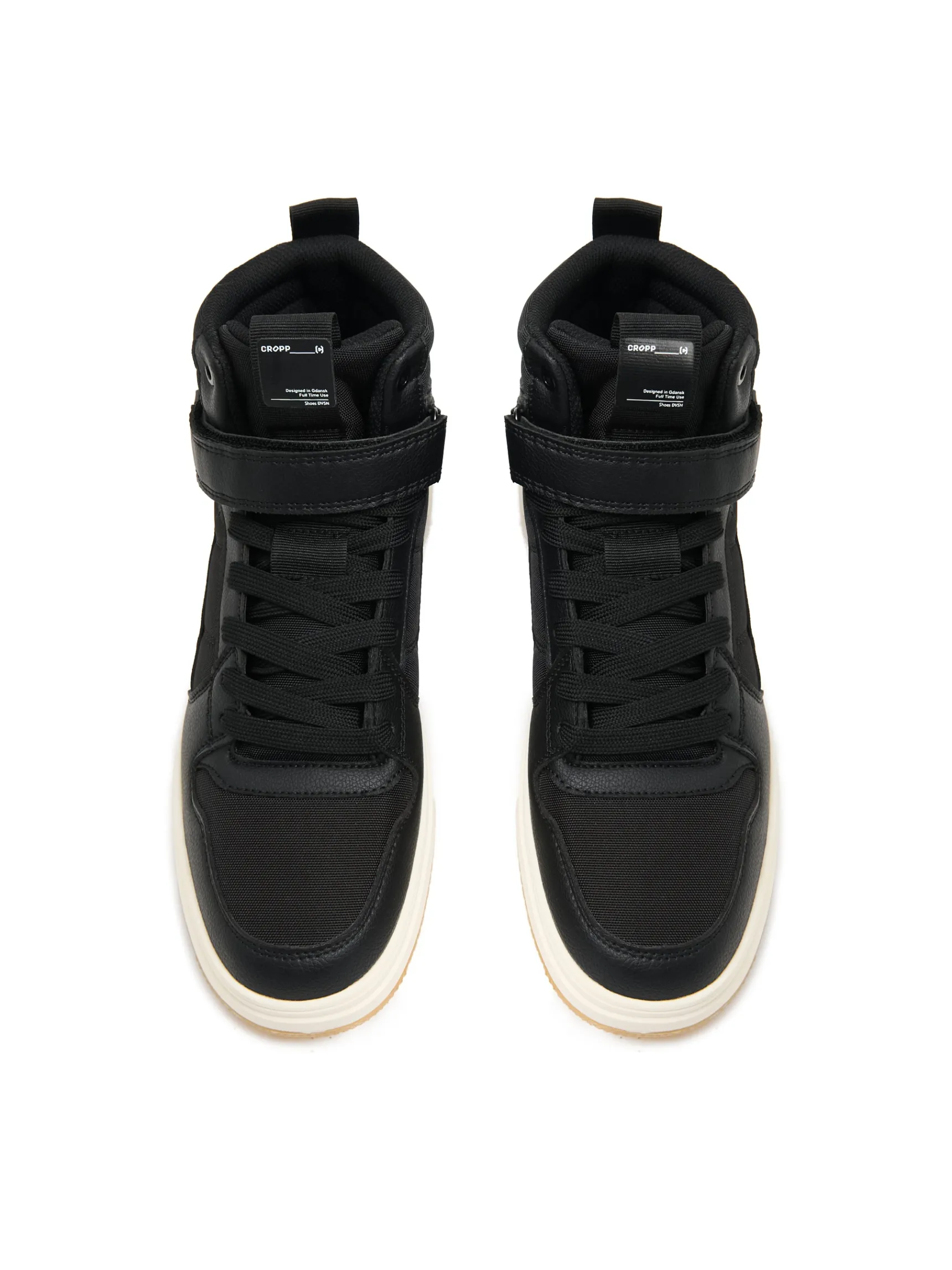Outlet Cropp Czarne sneakersy za kostkę czarny