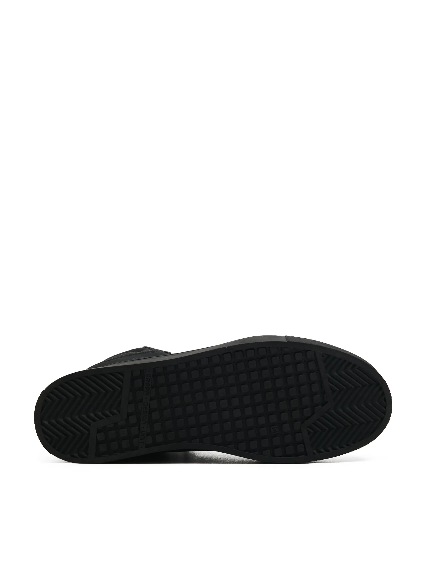 Hot Cropp Czarne sneakersy ze sztucznym barankiem czarny
