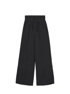 Sale Cropp Czarne spodnie baggy z wysokim stanem czarny