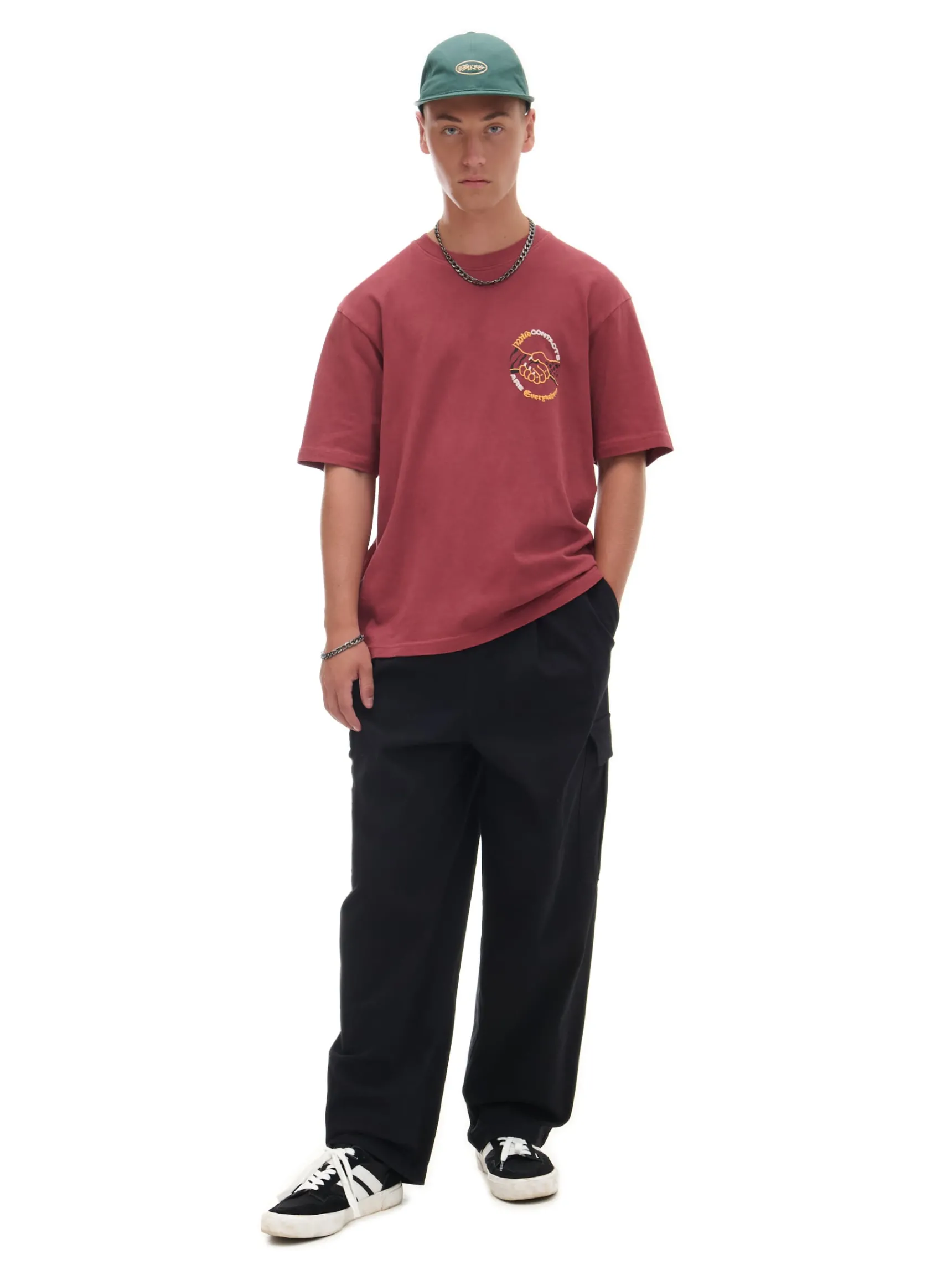 Clearance Cropp Czarne spodnie comfort czarny