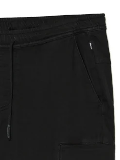 Best Cropp Czarne spodnie jogger loose czarny