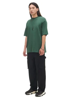 Discount Cropp Czarne spodnie loose z regulacją czarny
