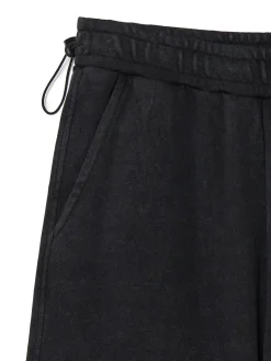 Best Cropp Czarne spodnie parachute czarny