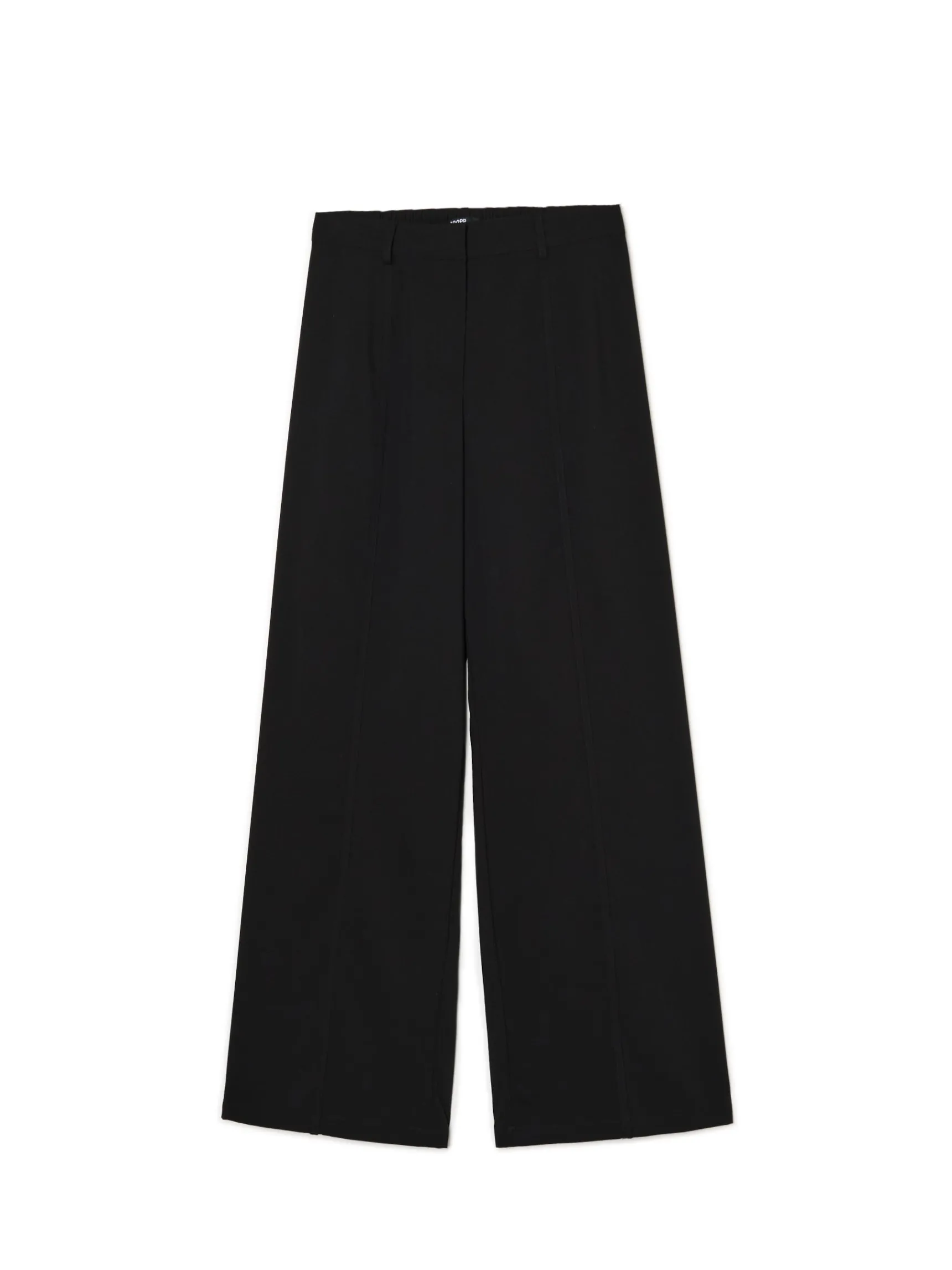 Sale Cropp Czarne spodnie tailoring czarny