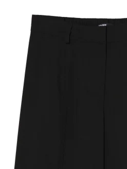 Sale Cropp Czarne spodnie tailoring czarny