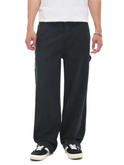 Discount Cropp Czarne spodnie wide leg czarny