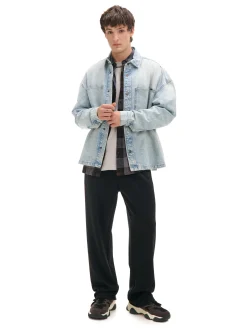Fashion Cropp Czarne spodnie z dżerseju czarny