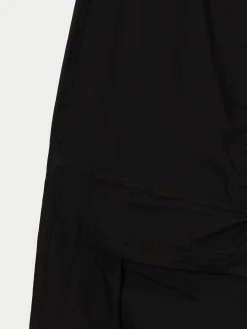 Best Cropp Czarne spodnie z kieszeniami cargo czarny