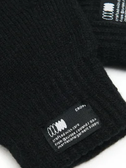 Fashion Cropp Czarne zimowe rękawiczki czarny