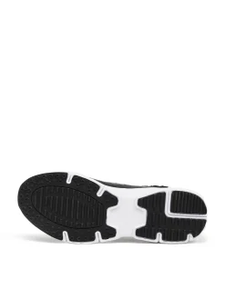 Best Cropp Czarno-białe sneakersy z odblaskowymi detalami biały