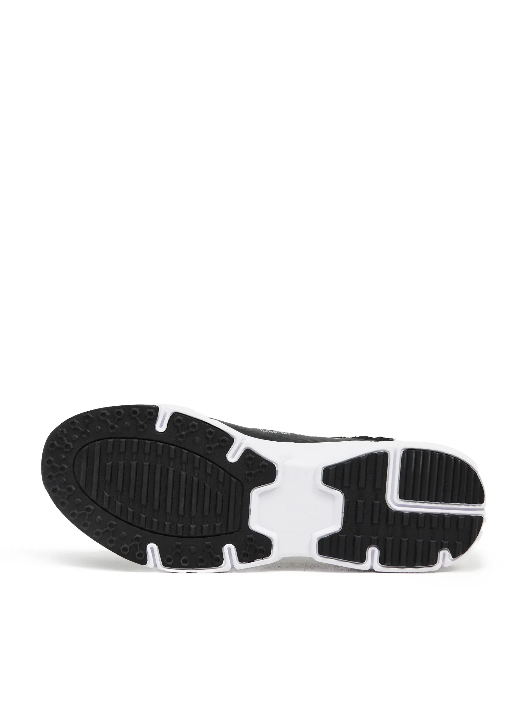 Best Cropp Czarno-białe sneakersy z odblaskowymi detalami biały