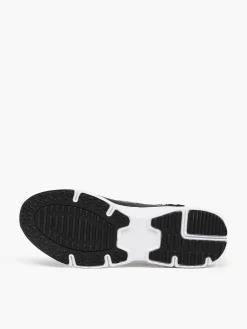 Best Cropp Czarno-białe sneakersy z odblaskowymi detalami biały