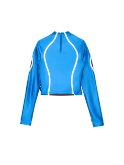 Hot Cropp Czarno-niebieska koszulka longsleeve Baltic Games wielobarwny