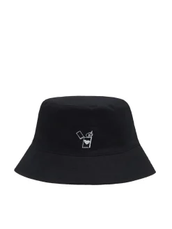 Online Cropp kapelusz bucket hat z haftem czarny