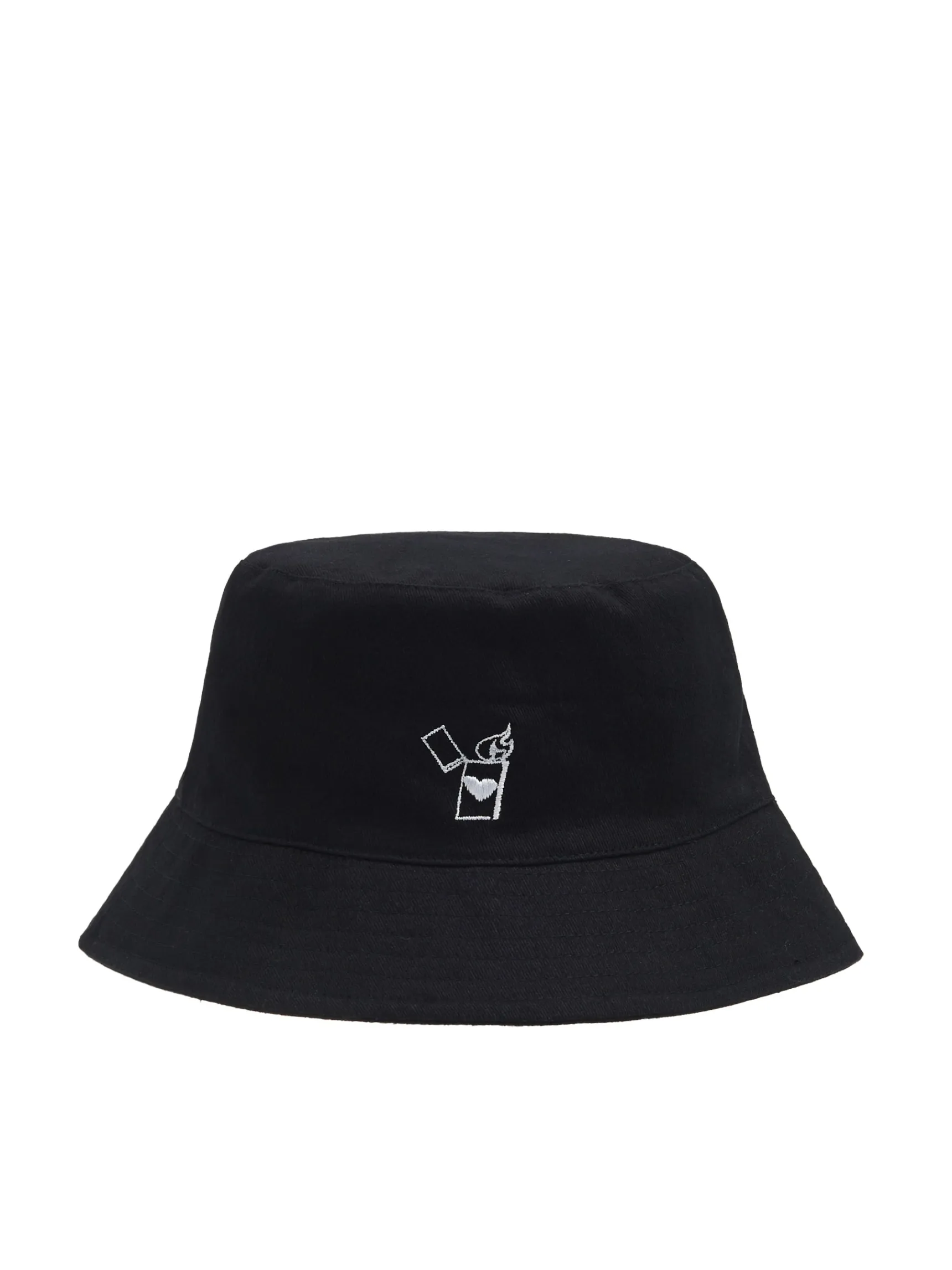 Online Cropp kapelusz bucket hat z haftem czarny