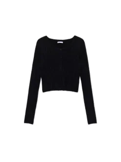 New Cropp kardigan czarny