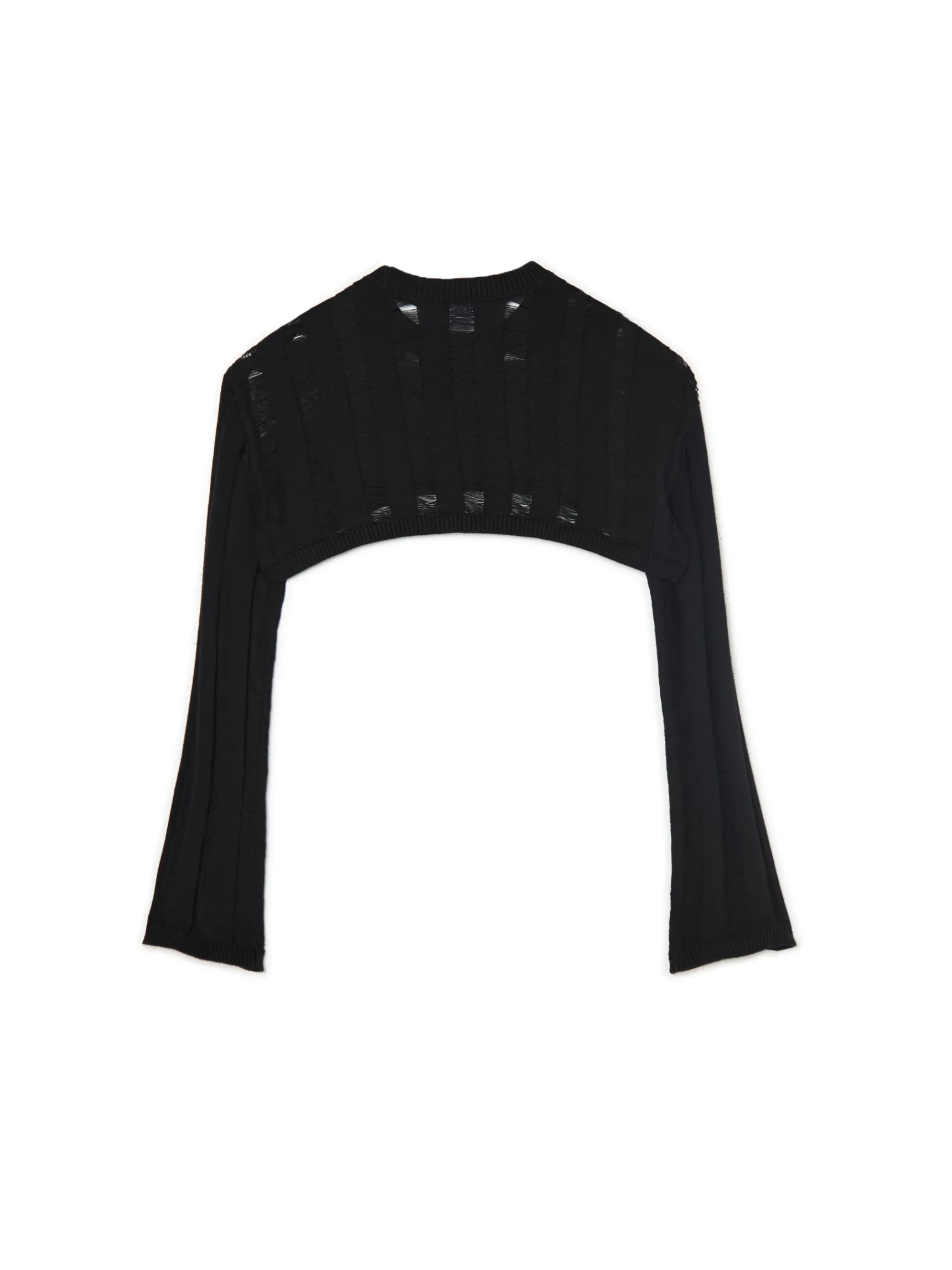 Discount Cropp krótki sweter czarny