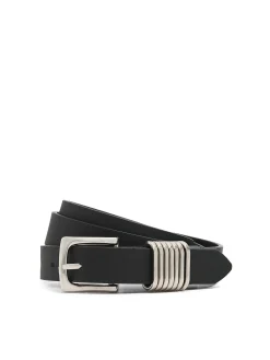 New Cropp pasek z metalowymi detalami czarny