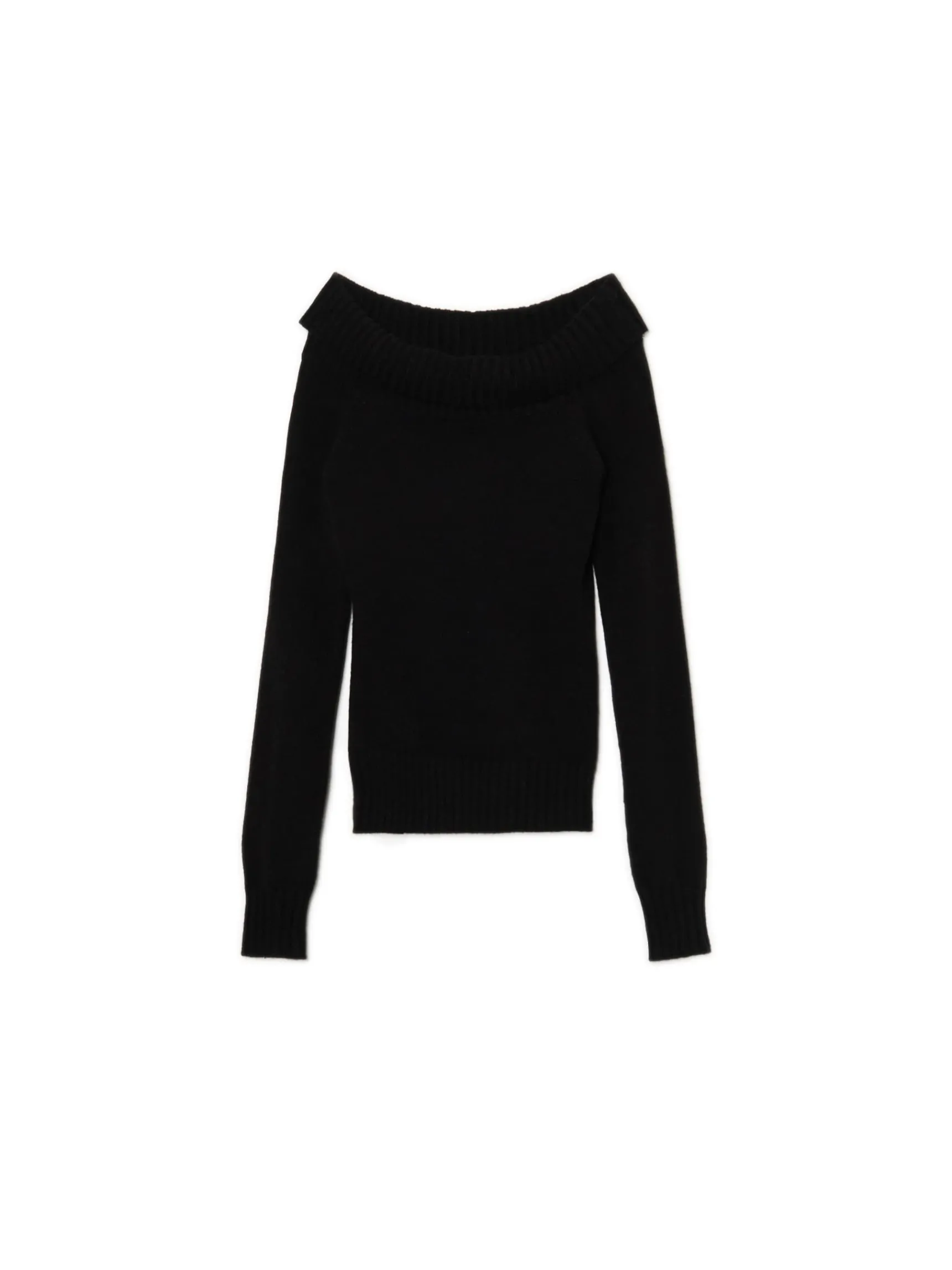 Outlet Cropp sweter typu carmen czarny