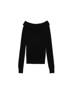 Outlet Cropp sweter typu carmen czarny