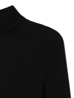 Online Cropp sweter z półgolfem czarny