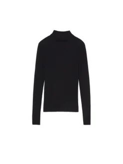 Online Cropp sweter z półgolfem czarny