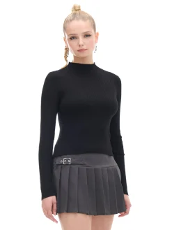 Hot Cropp sweter z półgolfem czarny