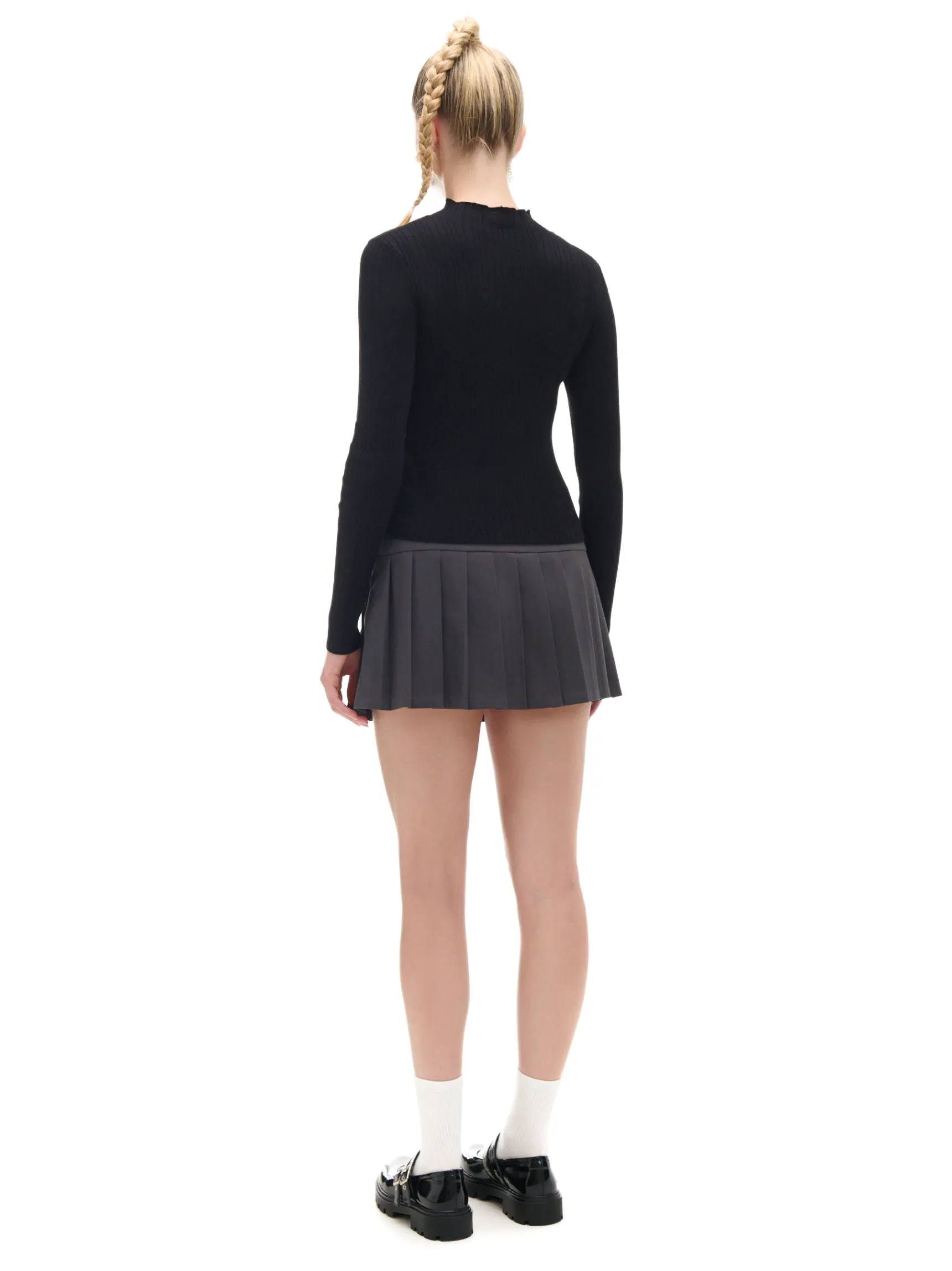 Hot Cropp sweter z półgolfem czarny