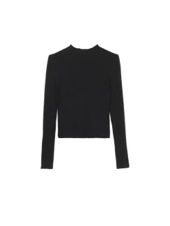 Hot Cropp sweter z półgolfem czarny