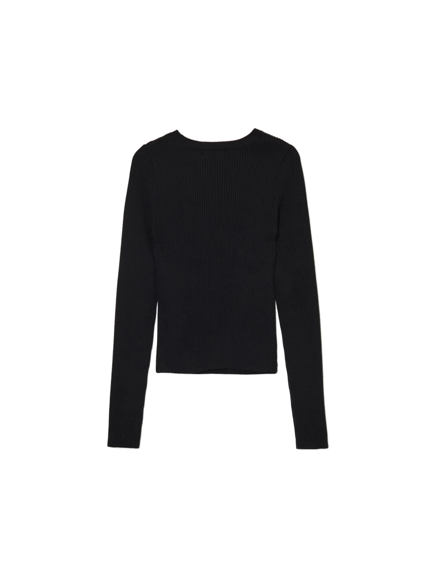 Outlet Cropp sweter z wycięciem z przodu czarny