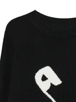 Clearance Cropp sweter ze agrafką czarny