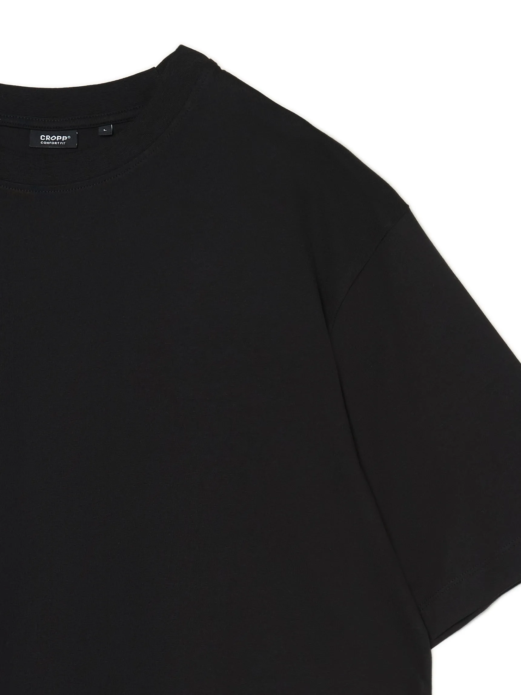Discount Cropp T-shirt comfort czarny