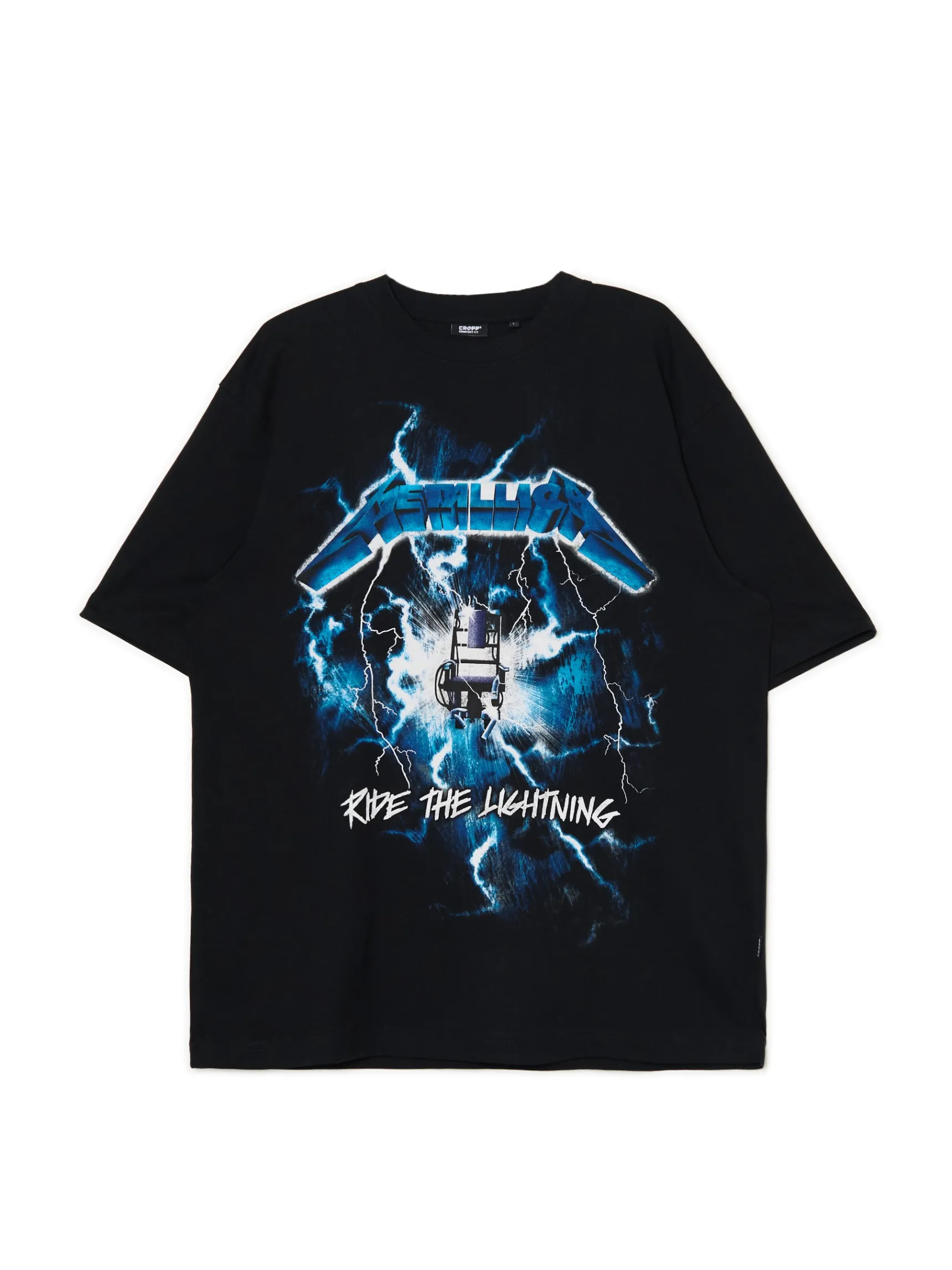 Sale Cropp T-shirt Metallica czarny