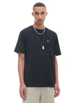 Sale Cropp T-shirt z haftem czarny