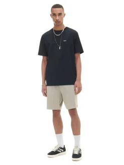 Sale Cropp T-shirt z haftem czarny