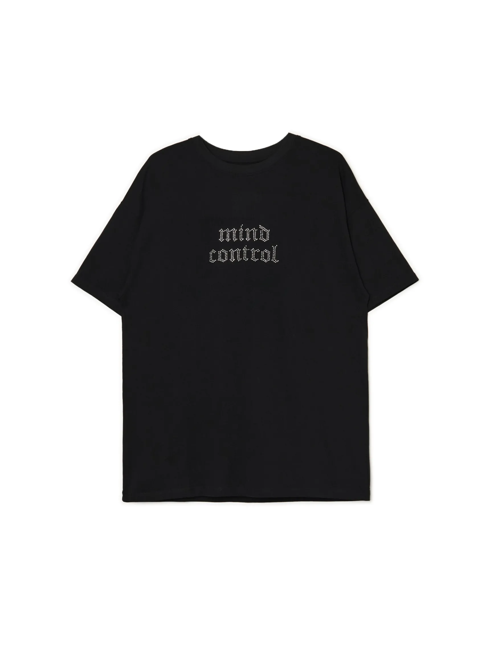 Clearance Cropp T-shirt z nadrukiem UNISEX czarny