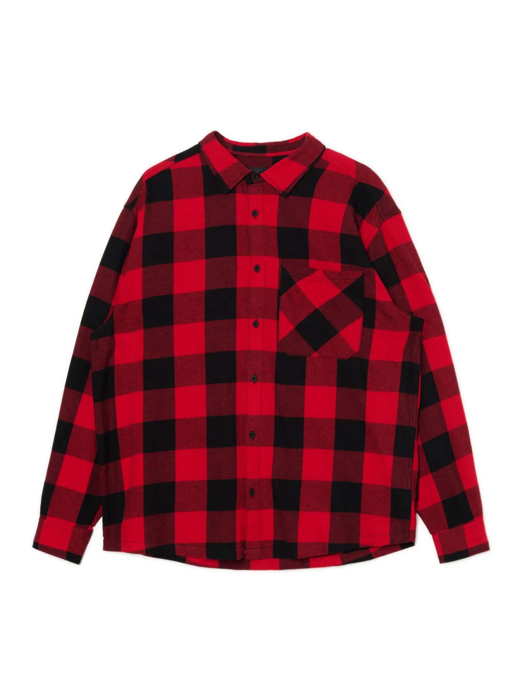 Clearance Cropp Czerwona koszula w kratę czerwony