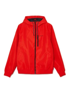 Discount Cropp Czerwona kurtka z kapturem czerwony