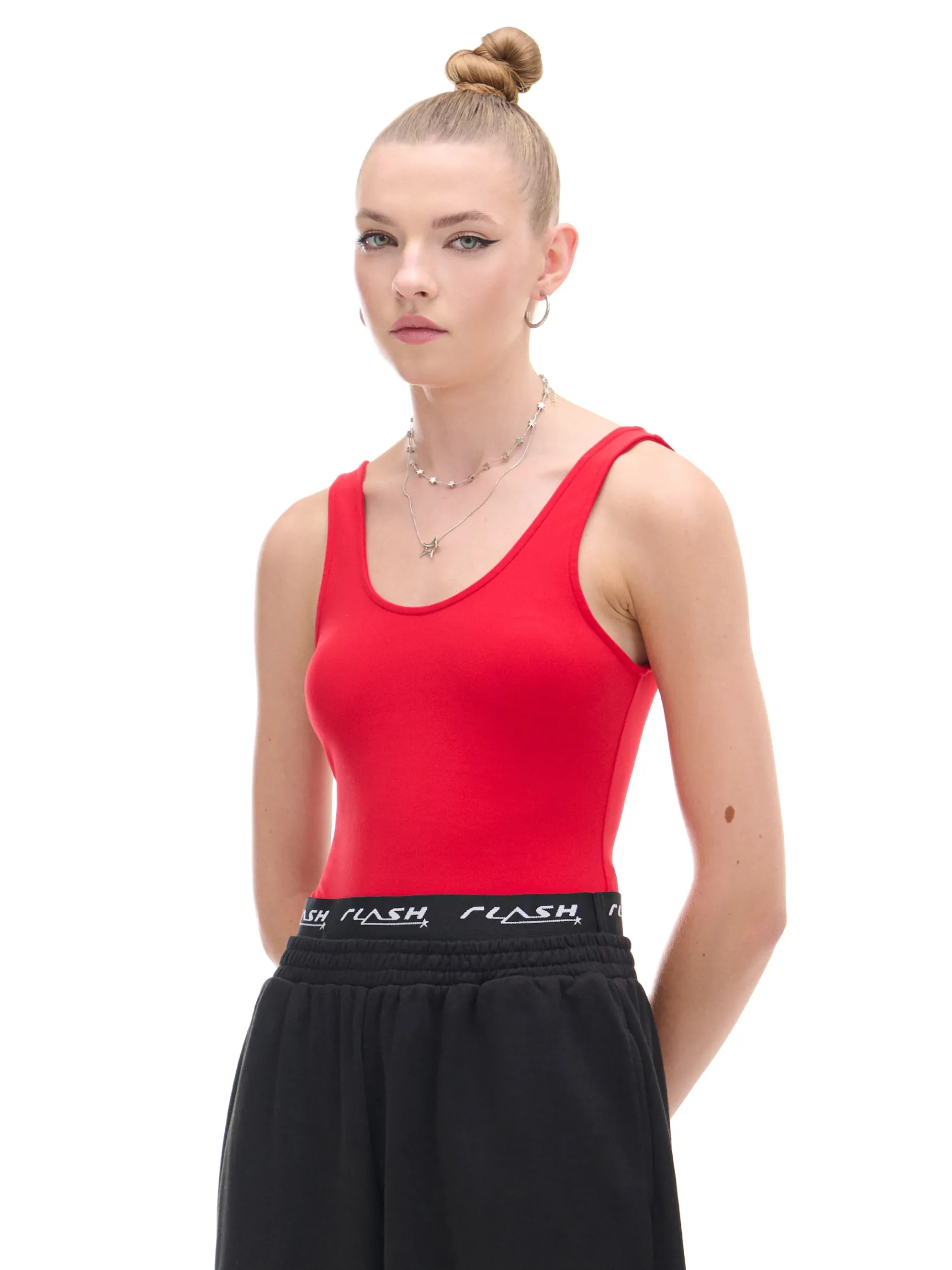 Outlet Cropp Czerwone body czerwony