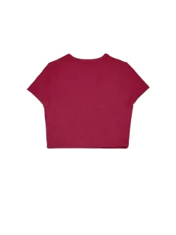 Fashion Cropp crop top z cyrkoniami czerwony