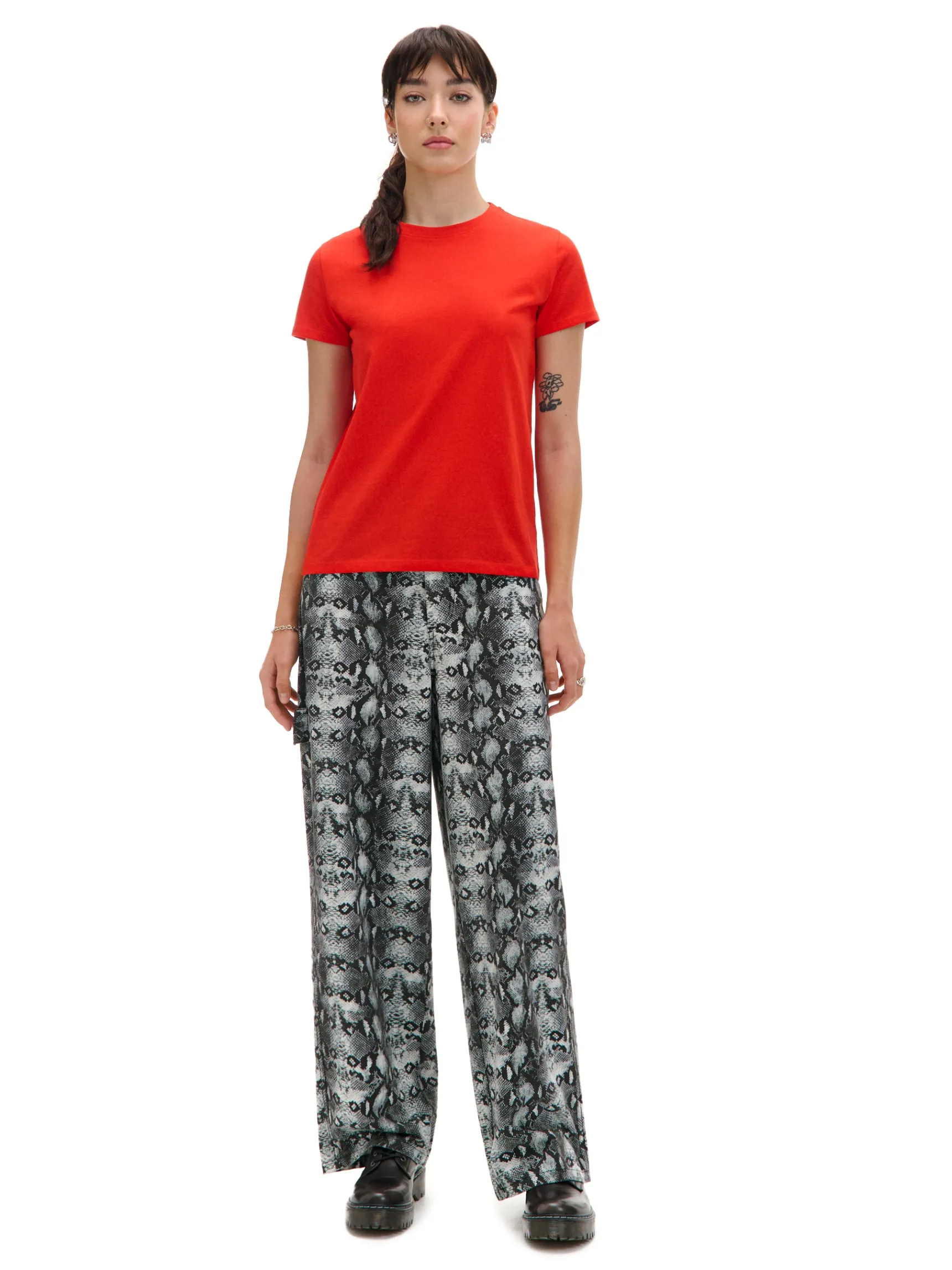 Discount Cropp T-shirt czerwony