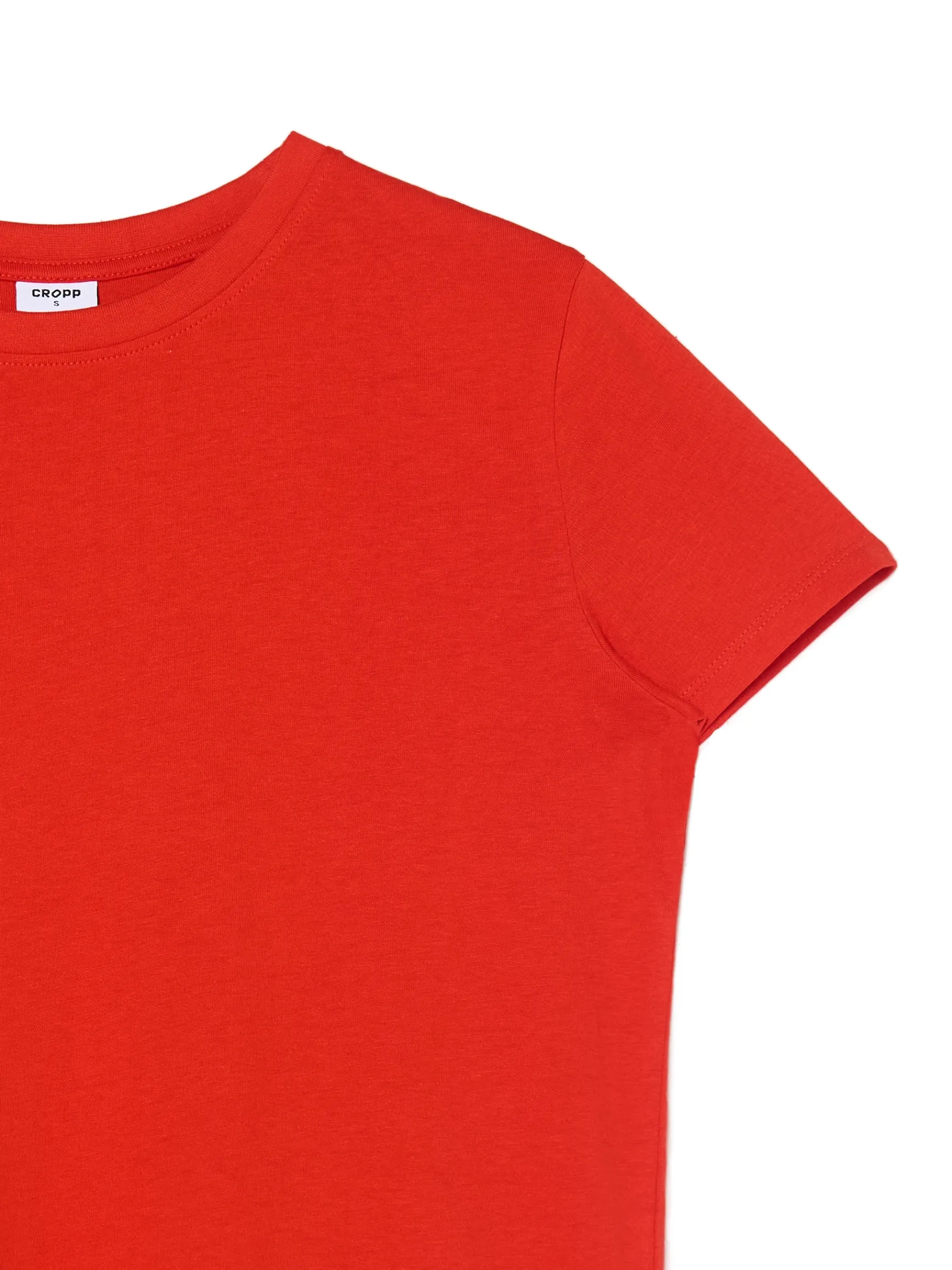 Discount Cropp T-shirt czerwony
