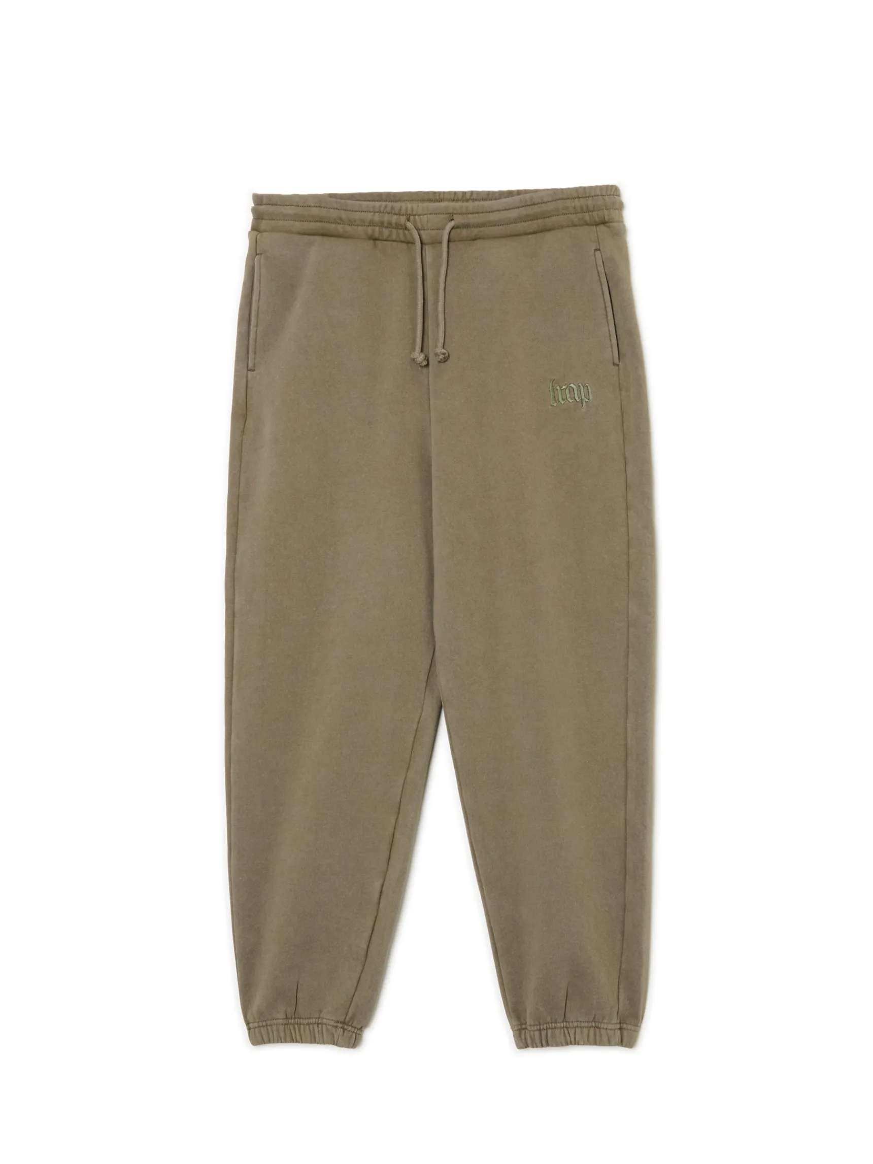 Hot Cropp Dresowe joggery comfort fit zielony