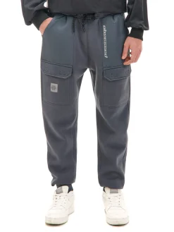 Best Cropp Dresowe joggery z efektem reflective szary